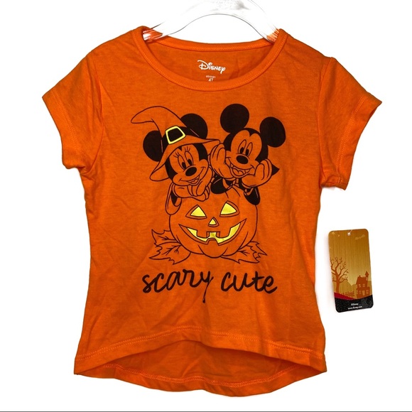 NEW Disney Store Minnie Mouse Tee Shirt Cute As A Pumpkin Girls 2 3 4 7 8 NWT